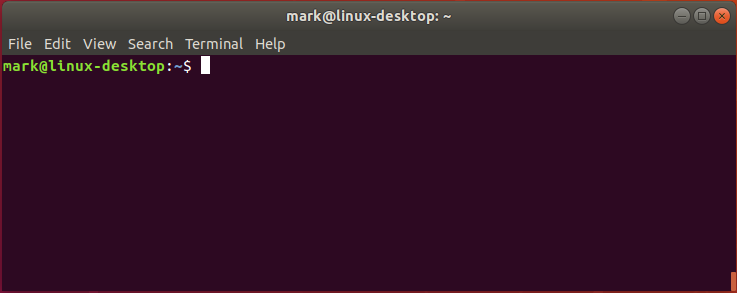 Linux terminal screen